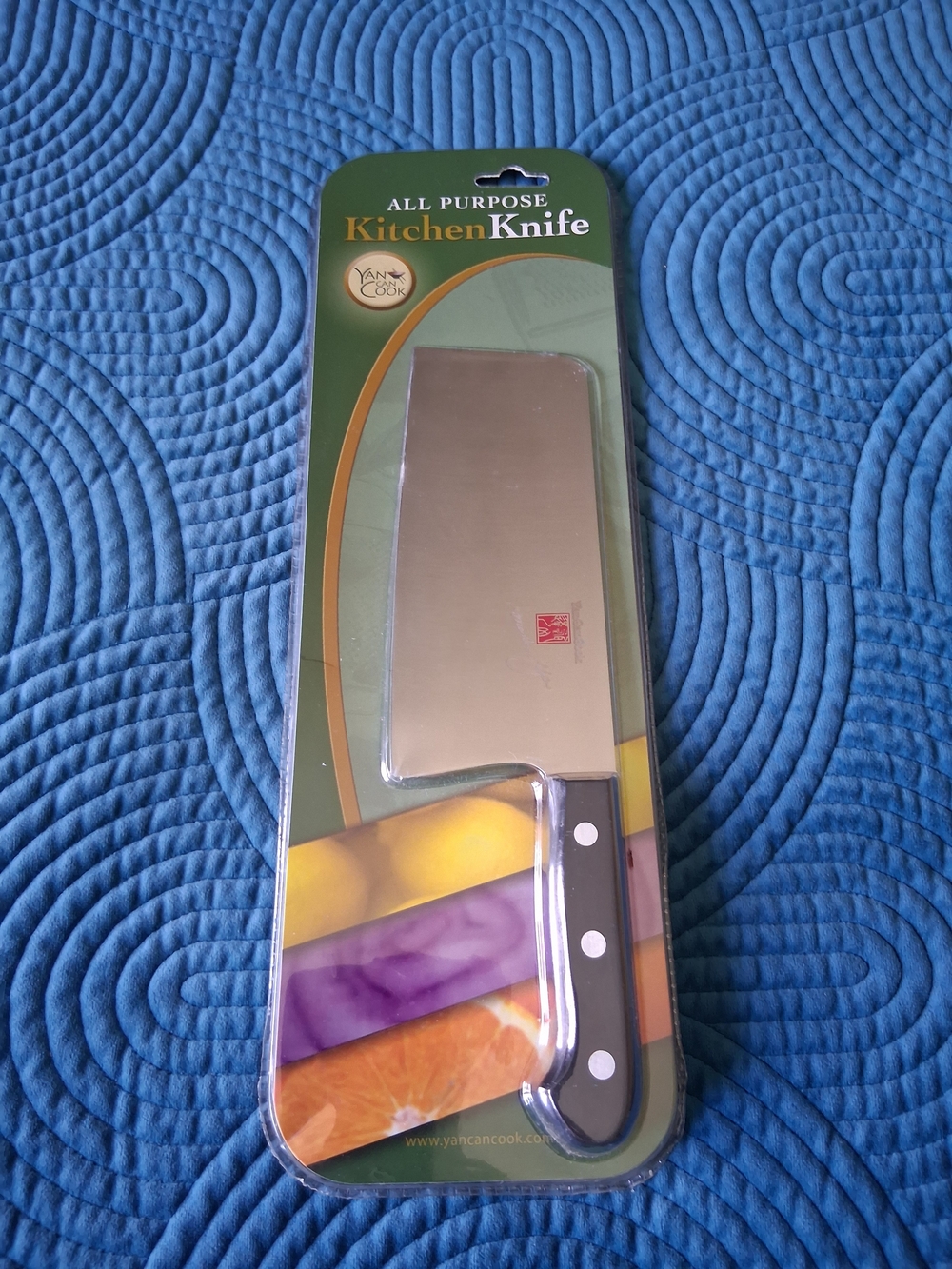 Vintage Yan Can Cook All-Purpose Kitchen Knife Martin Yan Cleaver New In Pack